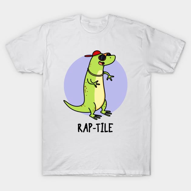 Rap-tile Funny Animal Pun T-Shirt by punnybone